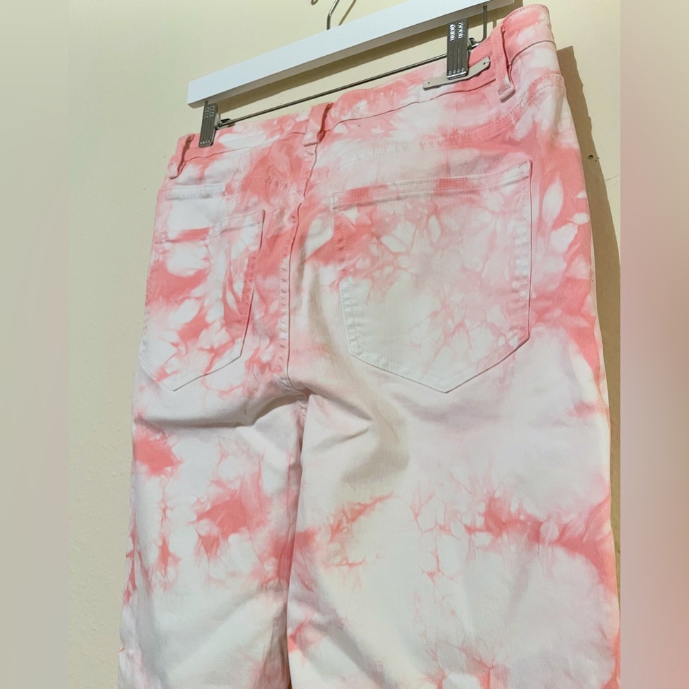 Soft Surroundings Pink Tie Dye Skinny Jeans - Picture 7 of 8